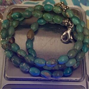 Vintage Nevada Fox Turquoise Necklace
